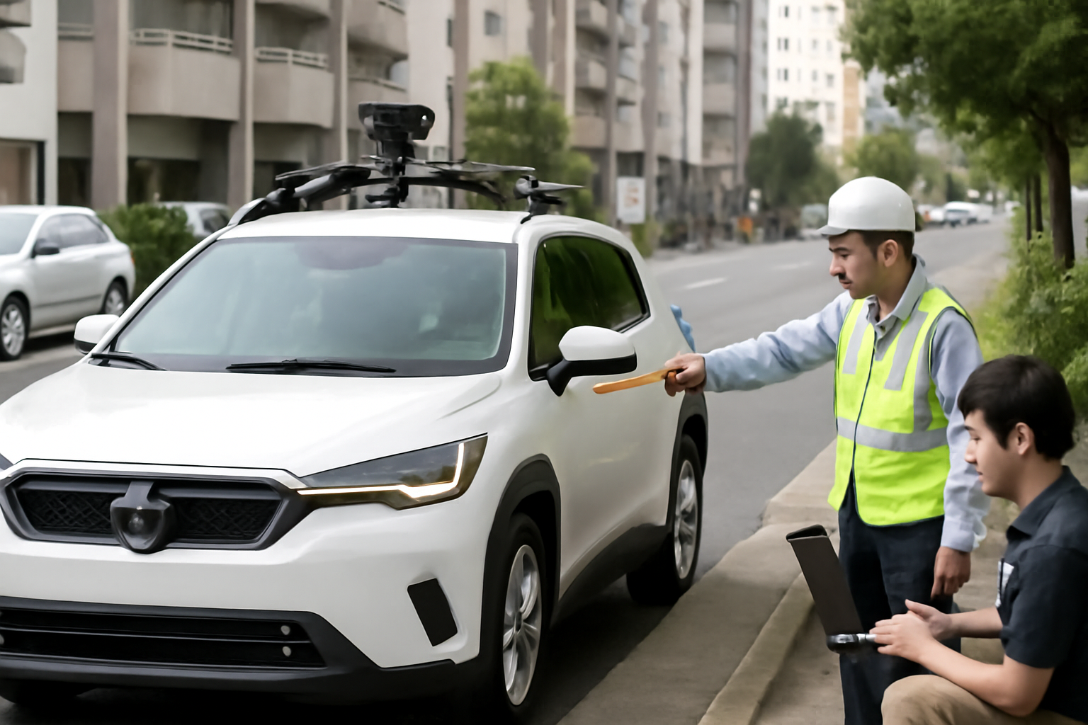 AI駆動型アセスメントで自動運転導入検討、印刷会社が交通整理してて草