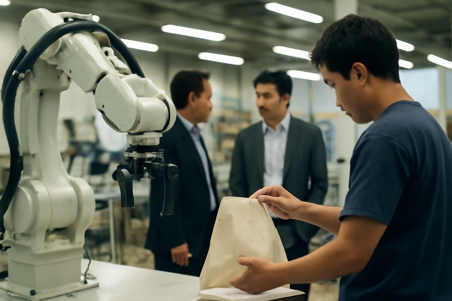 産業用ロボット開発会社最前線、現場はまだ袋1枚で詰まってる件