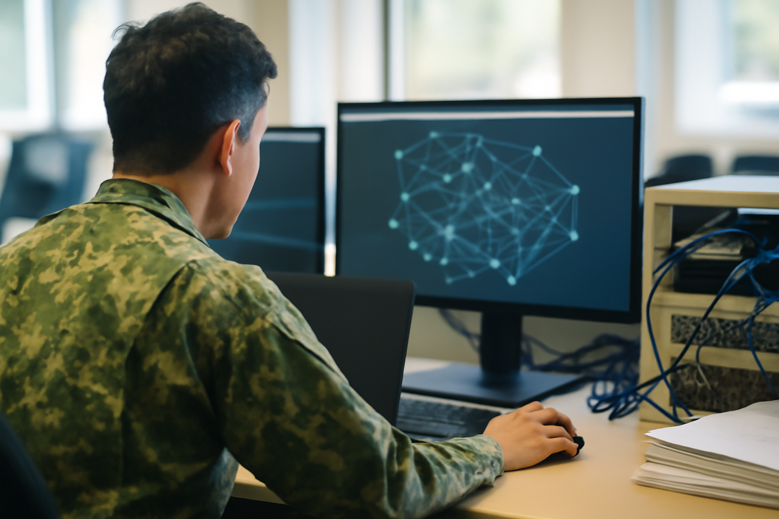 自衛隊通信網に次世代光技術、AI活用で現場の紙減る予感しかしない