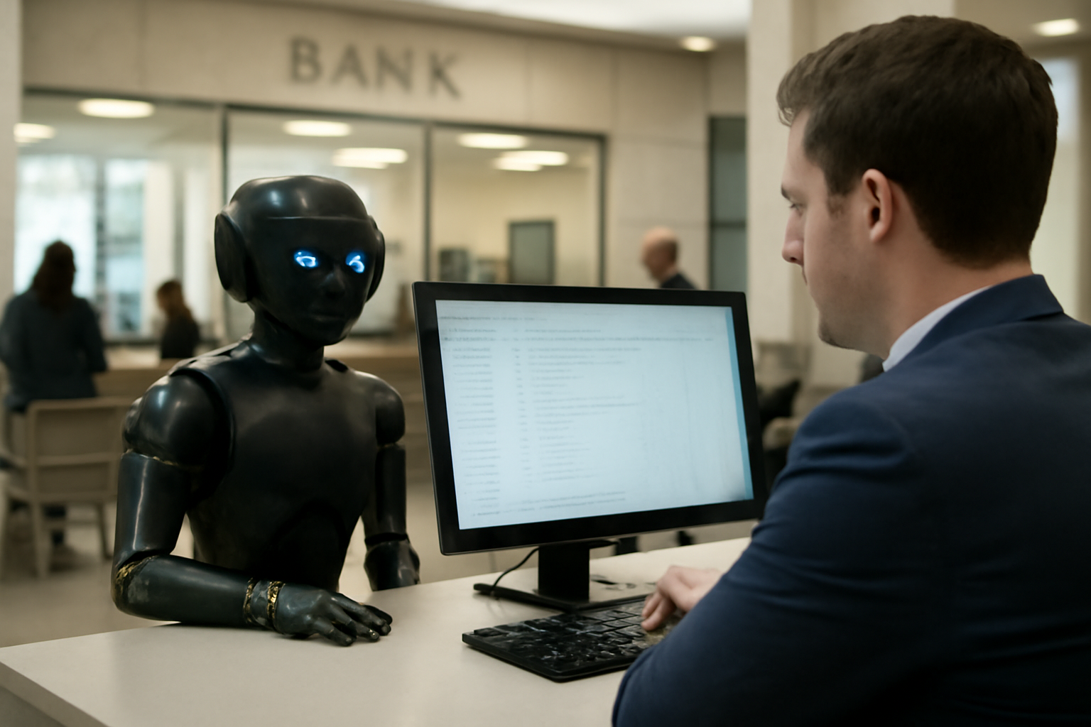 銀行のAI導入、結局人が見張るのデフォ化してて草
