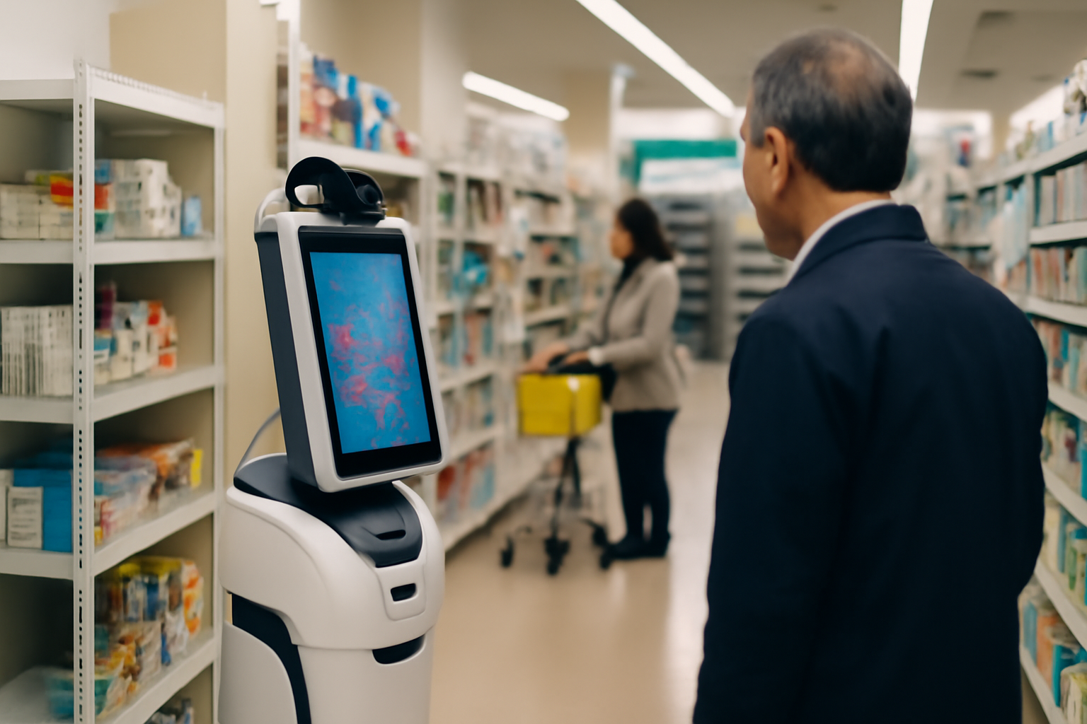 ストアロボット5台導入、販促ユニットって全店で踊らせるんか