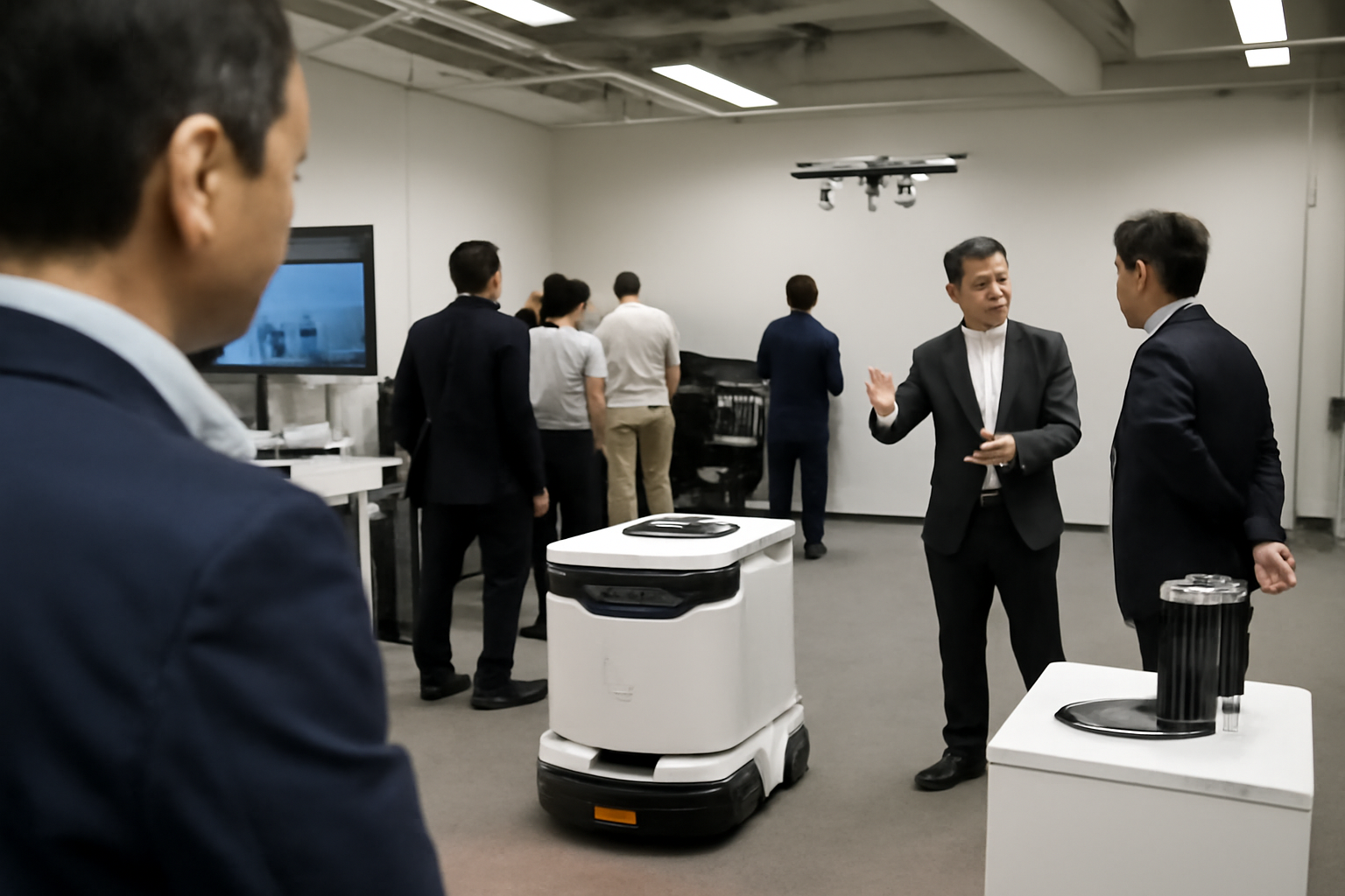 DMP物流ロボットショールーム、AI半導体まで全部見せるのかよ！