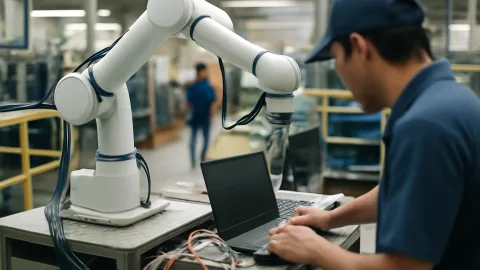 工場向けロボット制御サービスAI進化、結局誰が配線やるんやろな