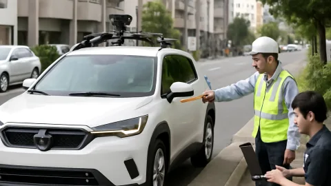 AI駆動型アセスメントで自動運転導入検討、印刷会社が交通整理してて草