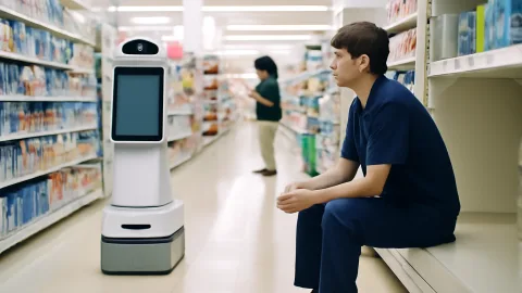 ウエルシアの品切れチェック、ロボット任せた結果…店員ヒマになるかよ