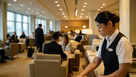 空港ラウンジ市場2026年1兆1318億円規模、現場負担と成長率6.8%に注目