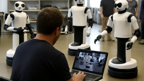 グーグルの新ロボ連携AI、現場は動画見て指示待ち渋滞中