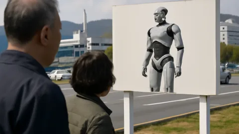 電子都市の次はロボット都市？Gumi市の看板どこ行った