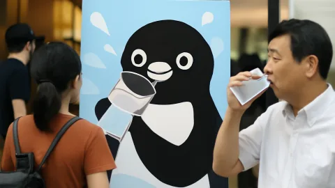 ペンギンのポイント5959、語呂合わせで水分補給も脳汁かよ