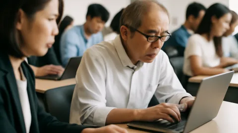 リノベ会社のAIグループワーク、60代もChatGPTに全集中かよ