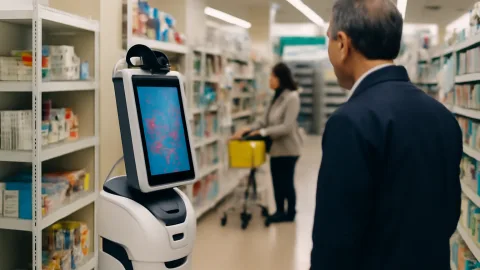 ストアロボット5台導入、販促ユニットって全店で踊らせるんか