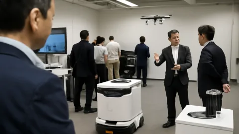 DMP物流ロボットショールーム、AI半導体まで全部見せるのかよ！